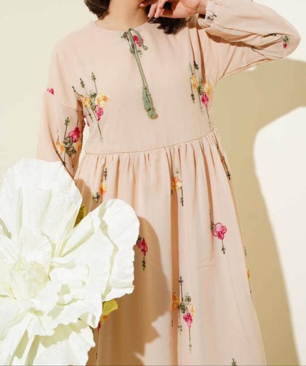 Floral Embroidered Maxi Dress