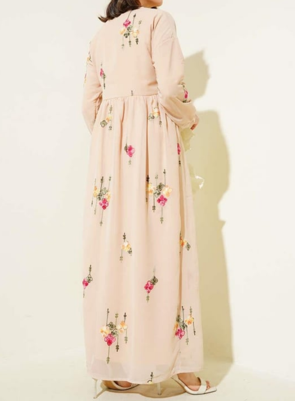 Floral Embroidered Maxi Dress