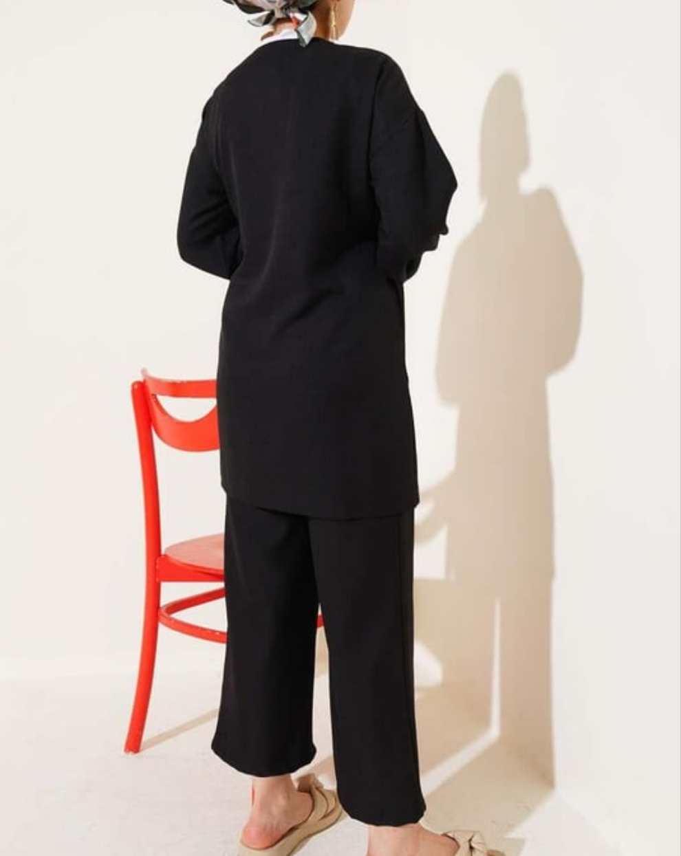 Wrap Side Tie 2pc Set - Black