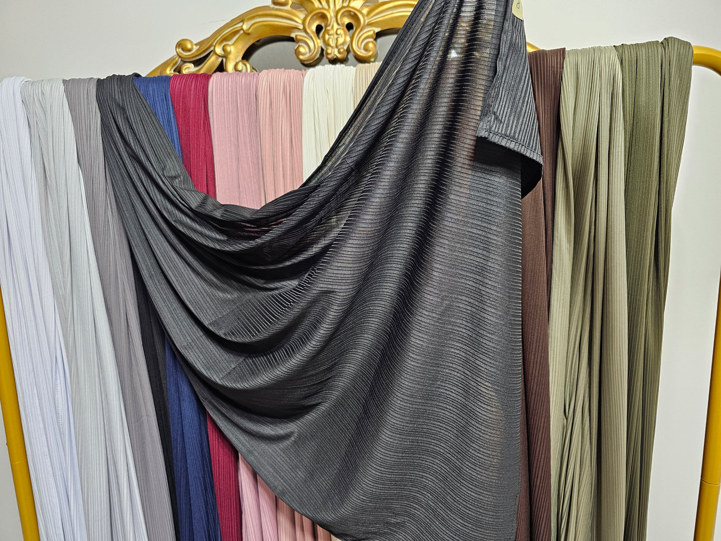 Ribbed Jersey Hijab - 16 Colors
