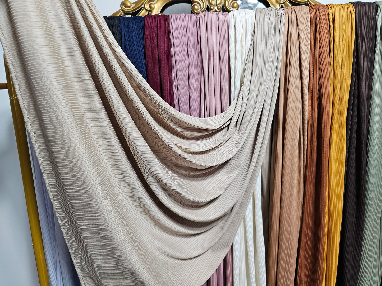 Ribbed Jersey Hijab - 16 Colors