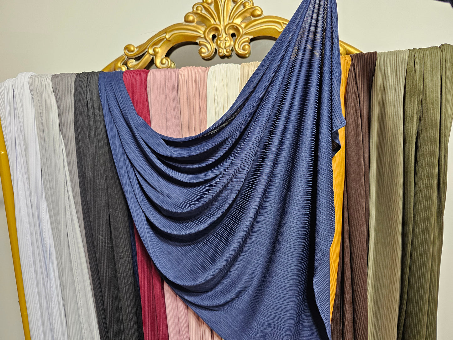 Ribbed Jersey Hijab - 16 Colors