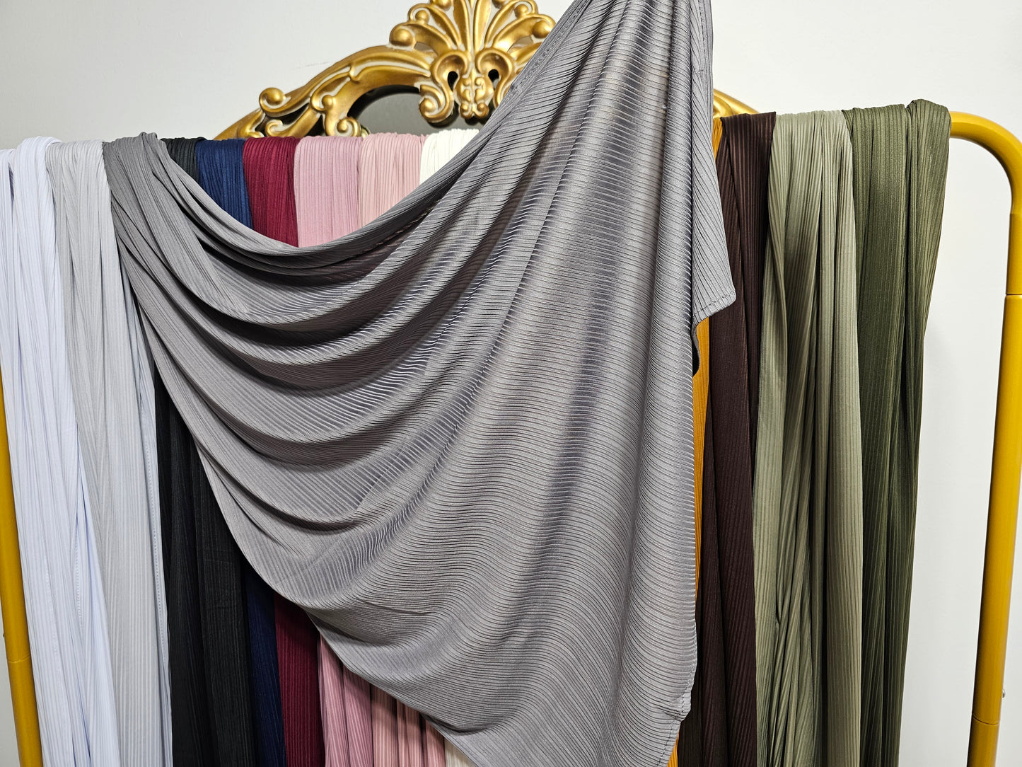 Ribbed Jersey Hijab - 16 Colors