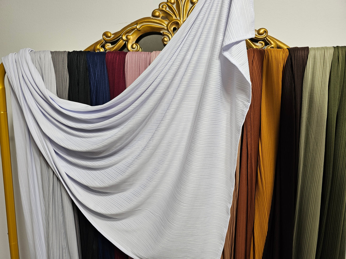 Ribbed Jersey Hijab - 16 Colors