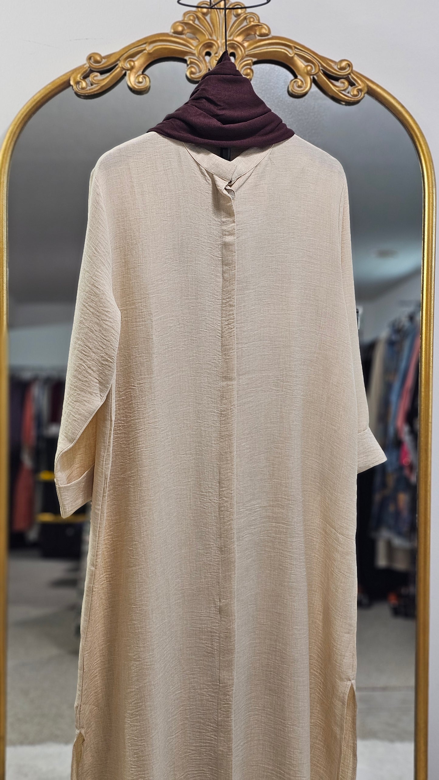Linen Look-A-Like Elegant 2 pc Set