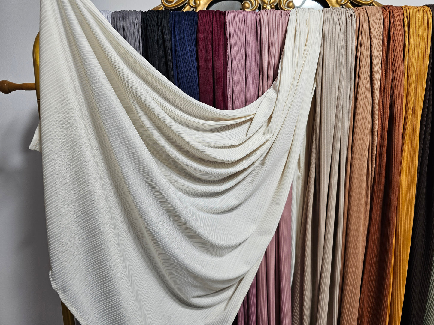 Ribbed Jersey Hijab - 16 Colors