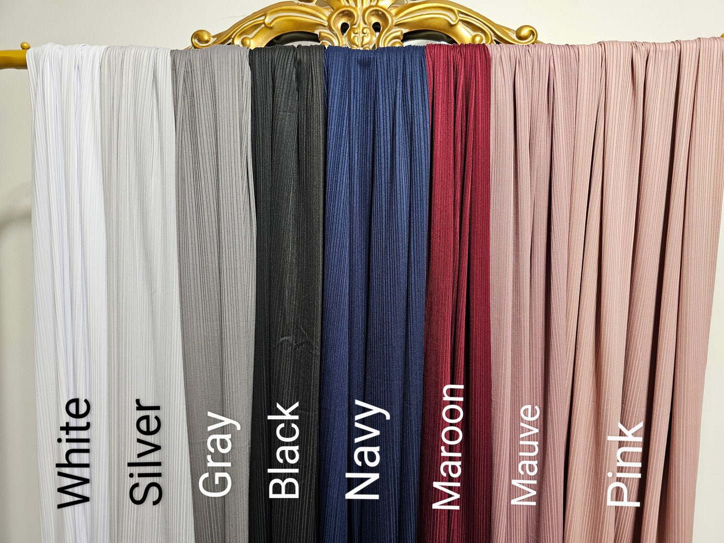 Ribbed Jersey Hijab - 16 Colors