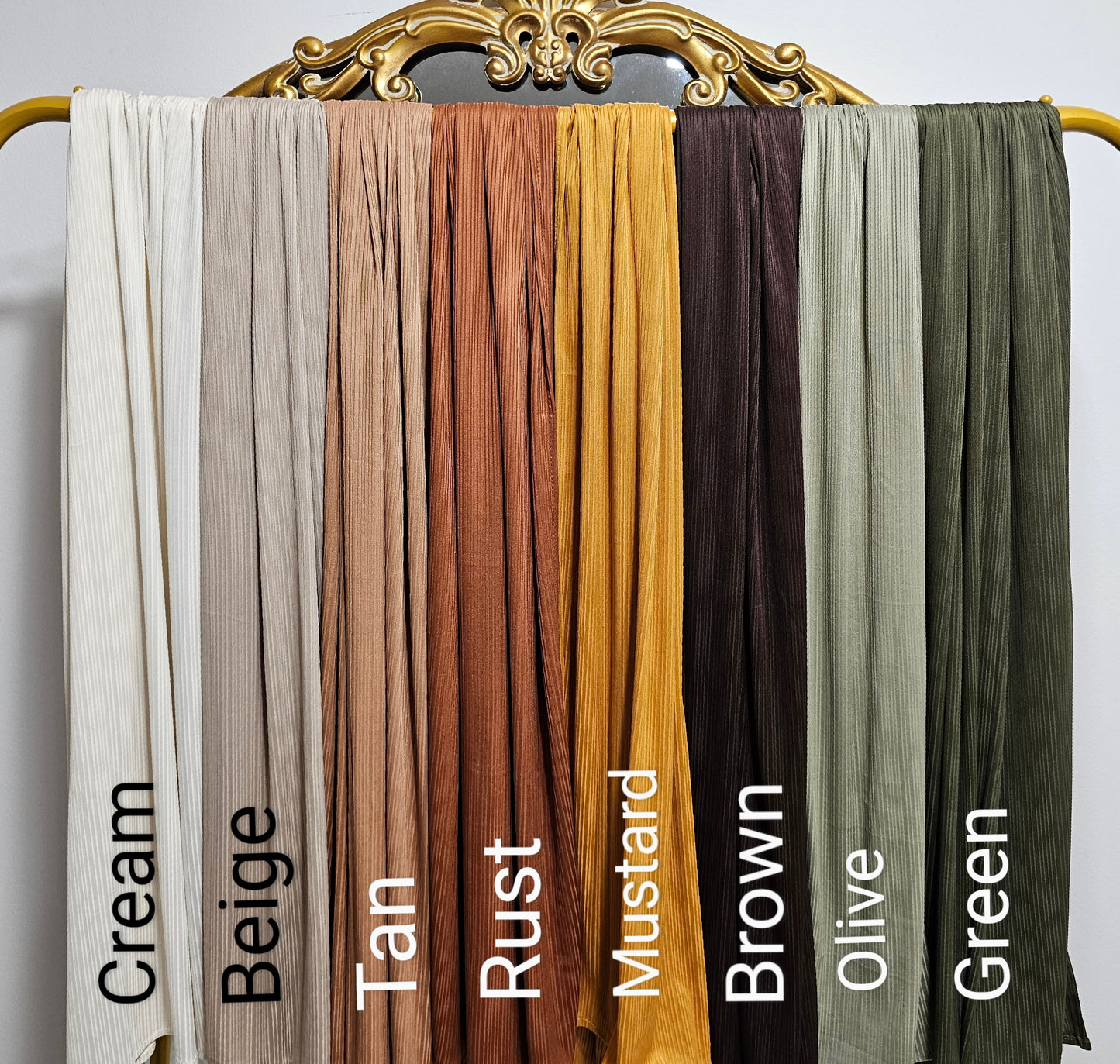 Ribbed Jersey Hijab - 16 Colors