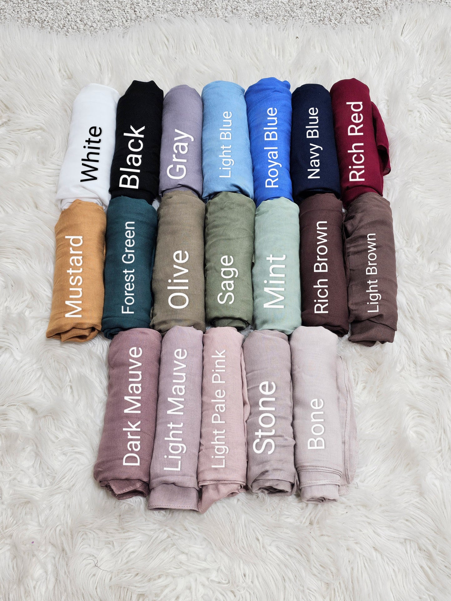 Premium Bamboo Modal Hijab - 18 Colors
