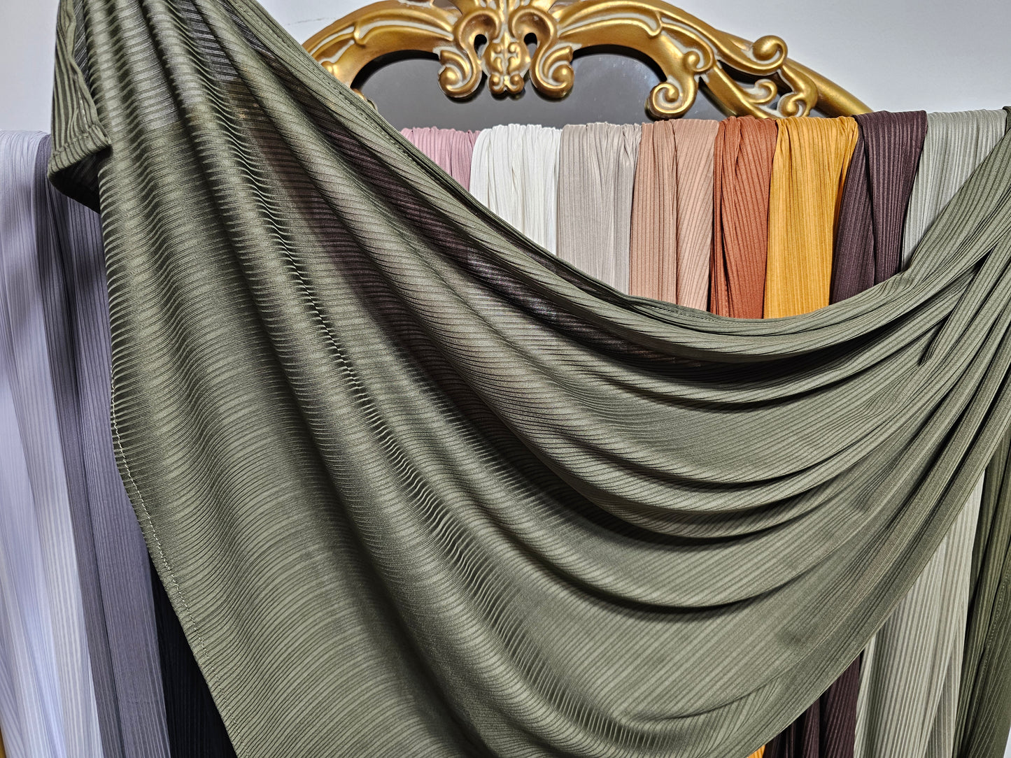 Ribbed Jersey Hijab - 16 Colors