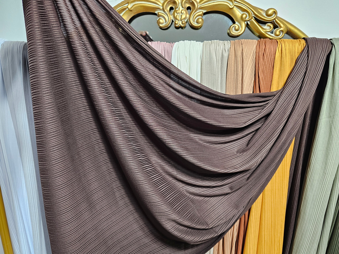 Ribbed Jersey Hijab - 16 Colors