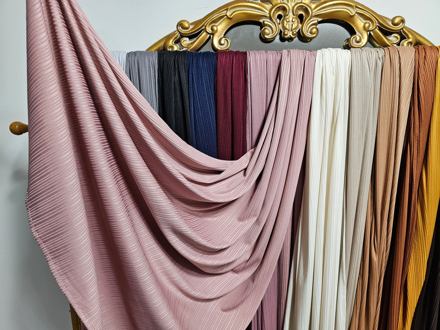 Ribbed Jersey Hijab - 16 Colors