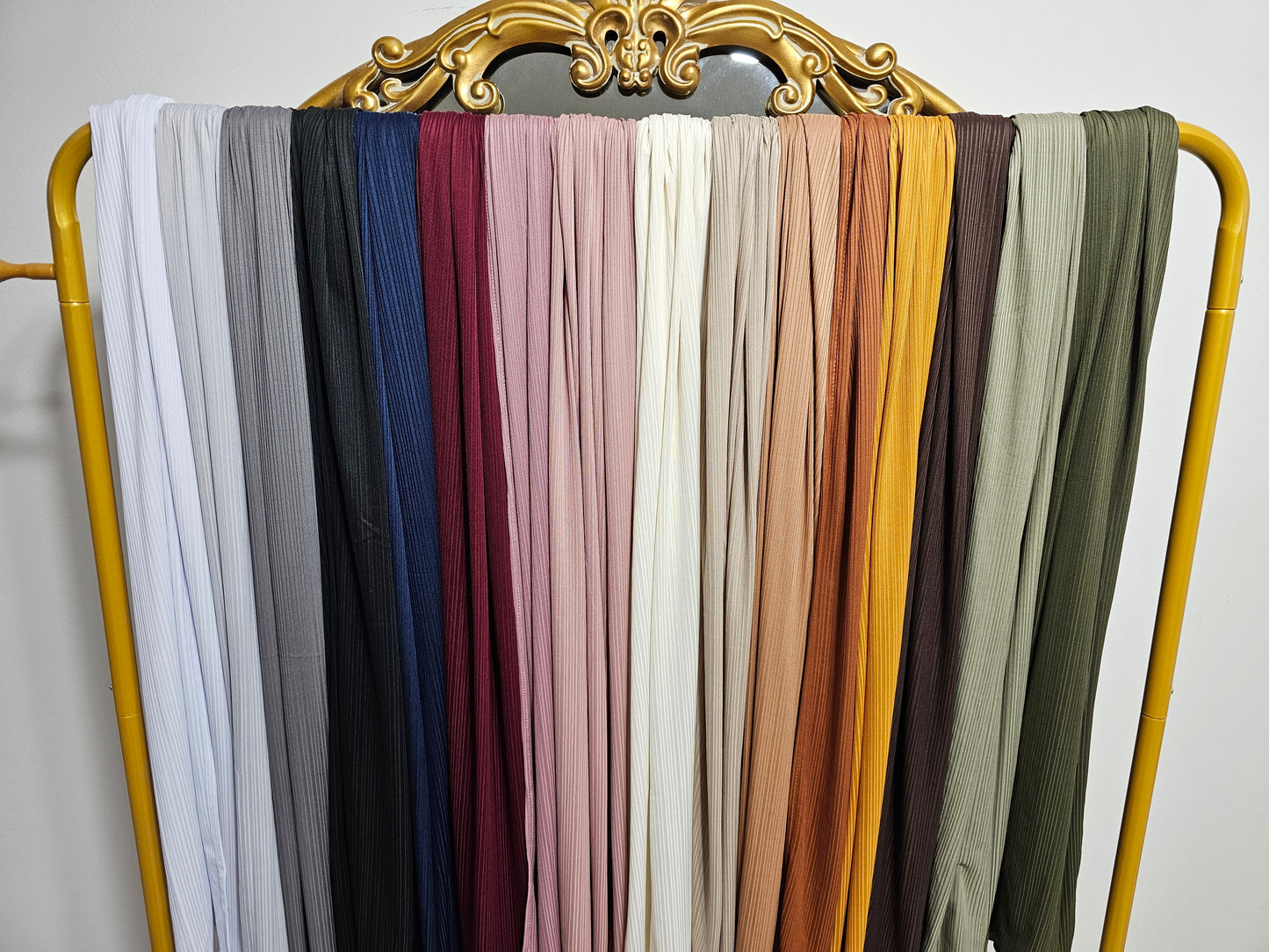 Ribbed Jersey Hijab - 16 Colors
