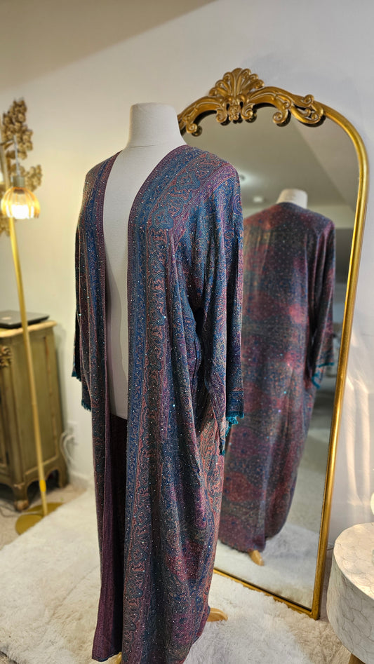 Pashmina Cashmere Abaya - Teal