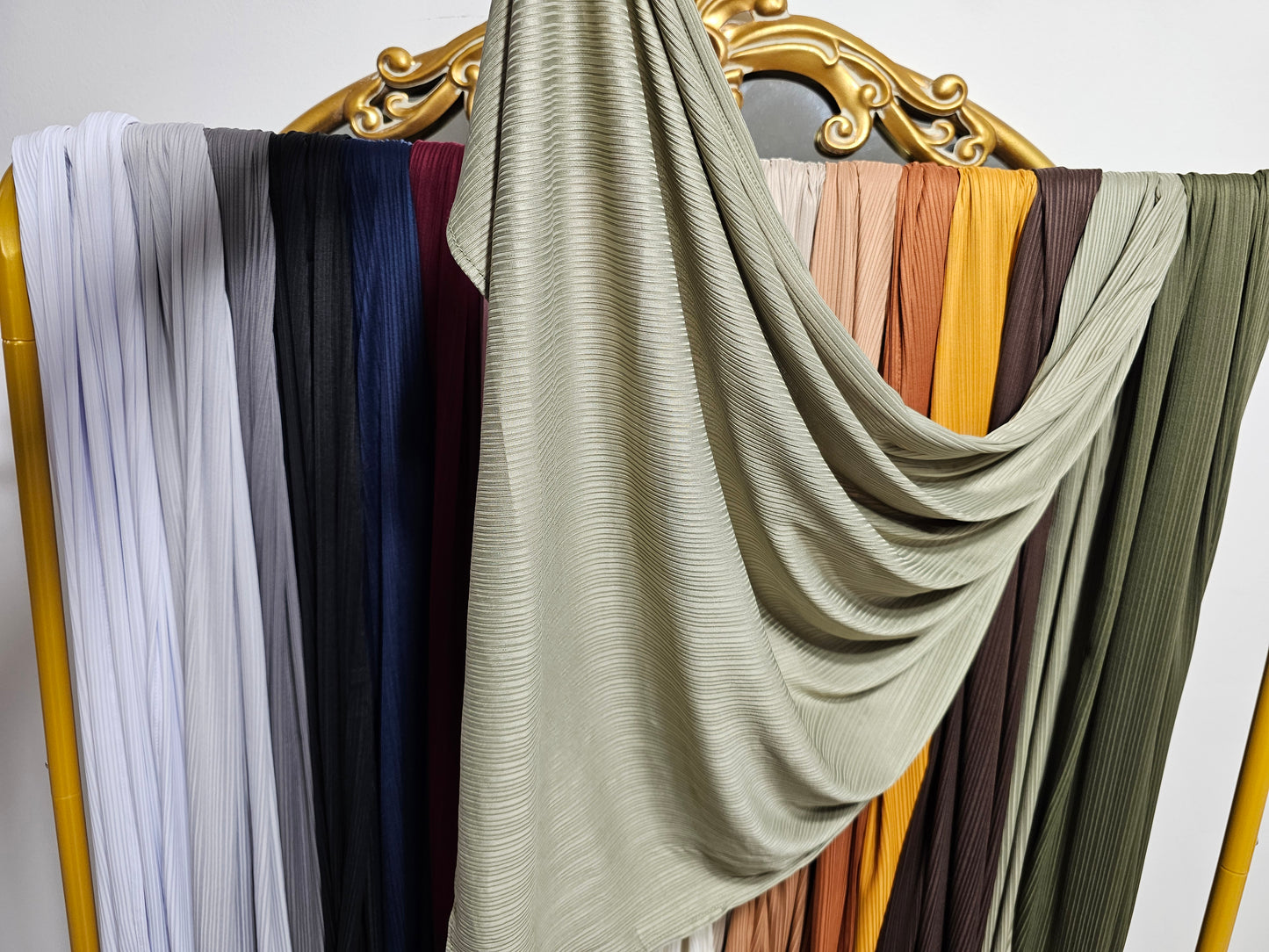 Ribbed Jersey Hijab - 16 Colors
