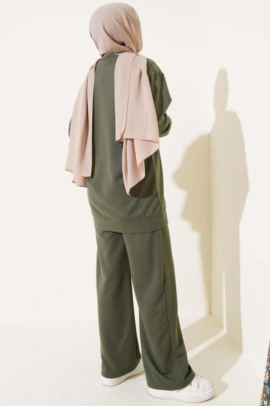 Casual Comfy 2pc Set - Khaki