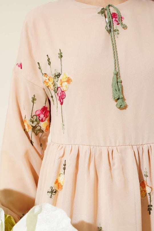 Floral Embroidered Maxi Dress