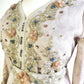 3D Flower and Gold Embroidery Turkish Kaftan