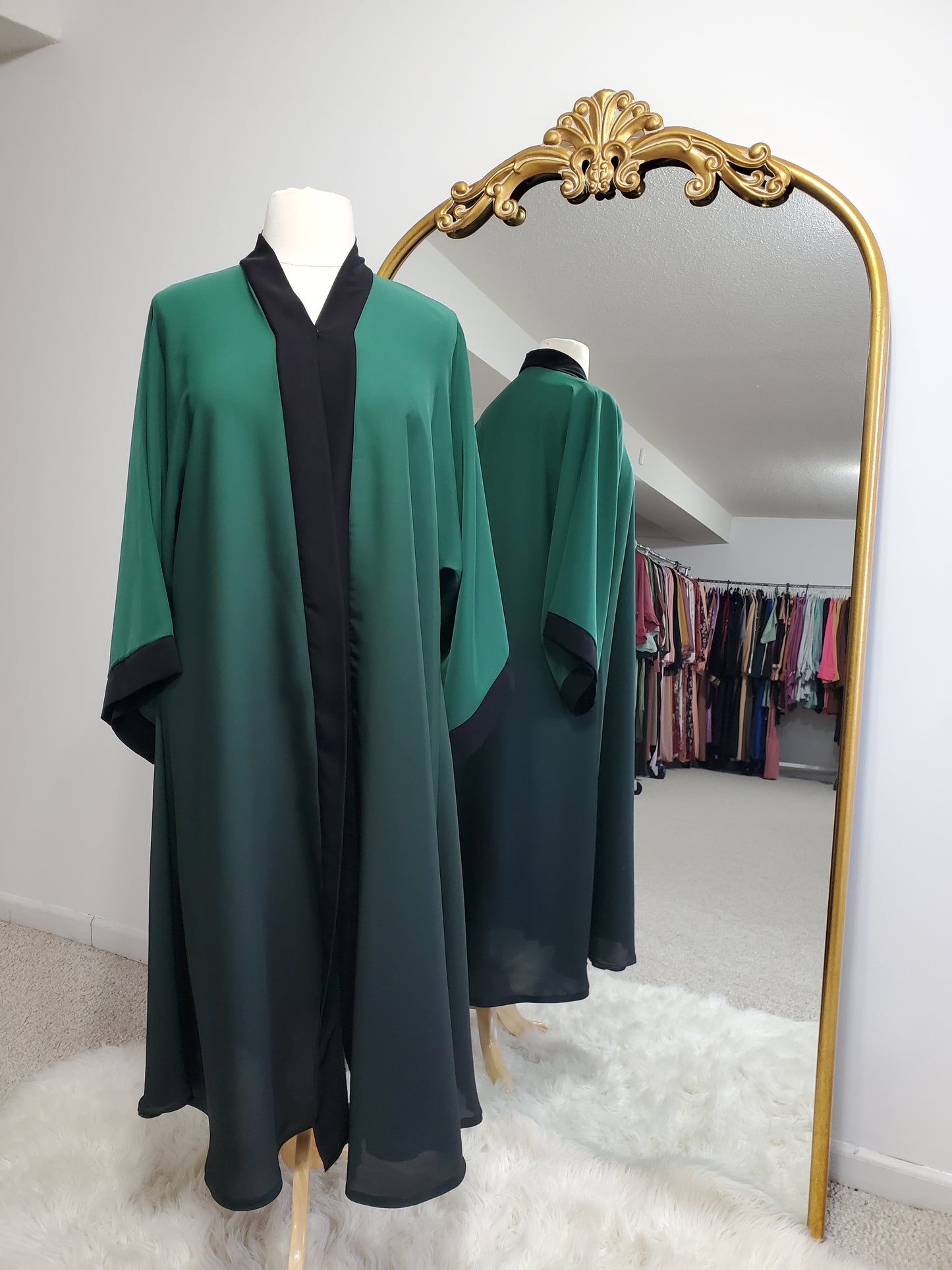 Ombre Kimono Open Front Abaya