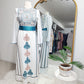 Damask Embroidered Thobe - Teal