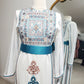 Damask Embroidered Thobe - Teal