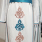 Damask Embroidered Thobe - Teal