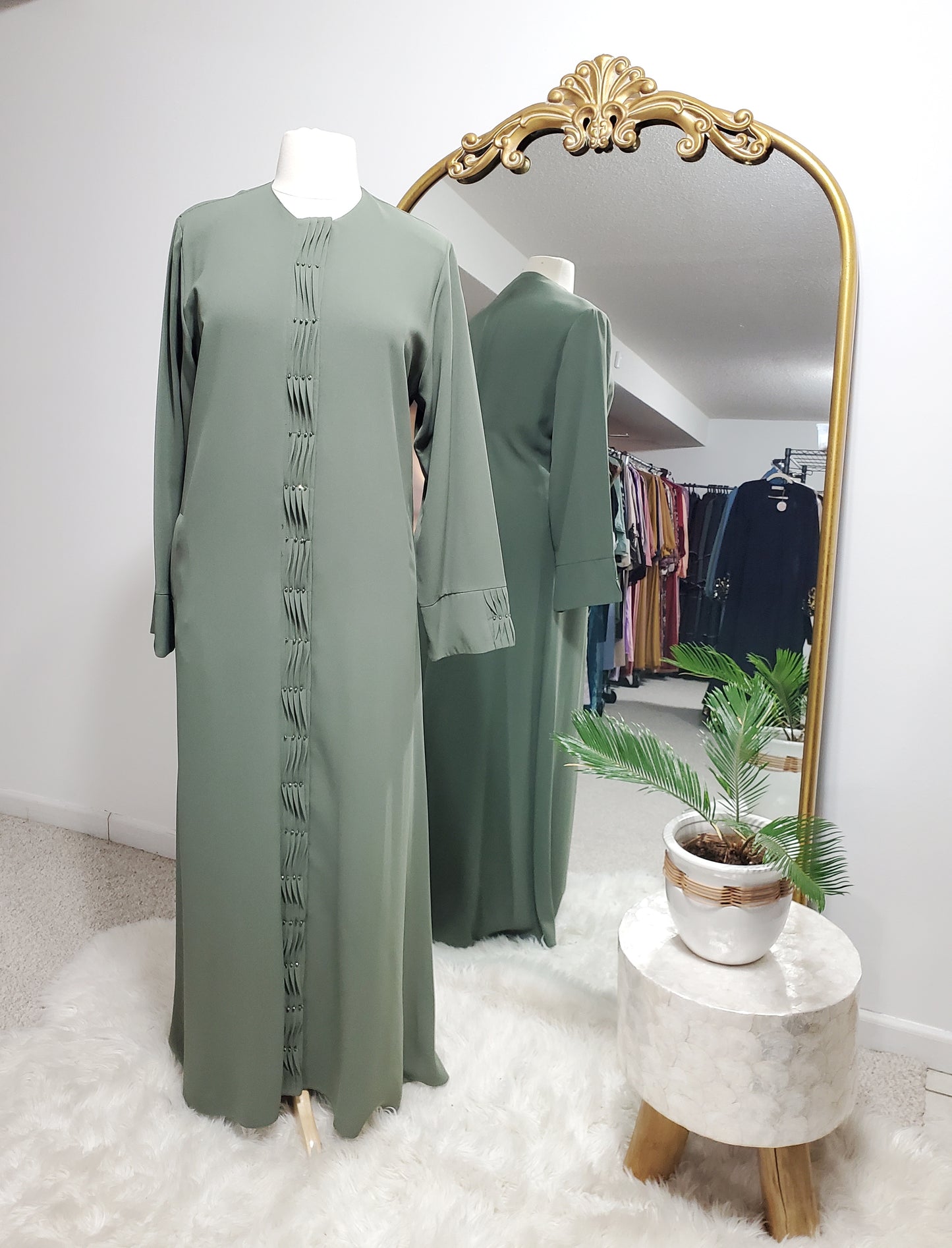 Ruffle Abaya - (2 Colors)