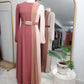 Side Pleated Color Block Dress -(2 Colors)
