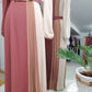 Side Pleated Color Block Dress -(2 Colors)
