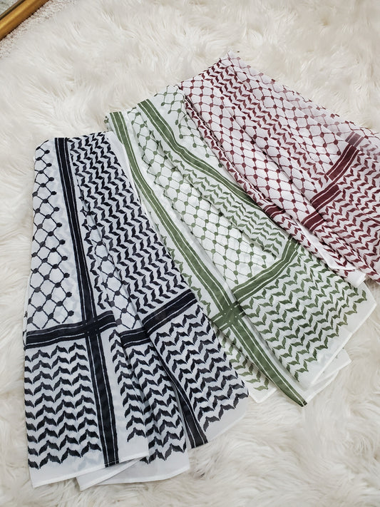 Chiffon Keffiyeh Hijab