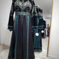 Satin Royal Thobe Gown -(Black & Green)