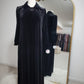 Zipper Velvet Abaya