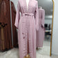 Open Abaya with Pearls - (3 Colors)