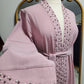 Open Abaya with Pearls - (3 Colors)