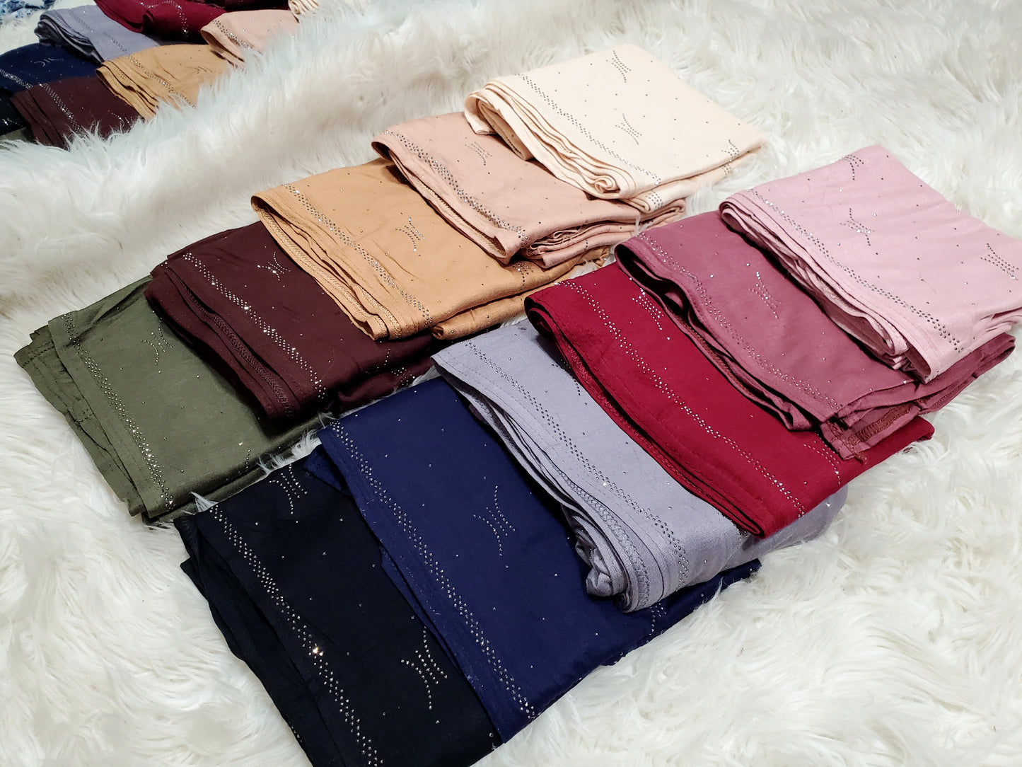 Crystal Jersey Hijab - ( 11 Colors)