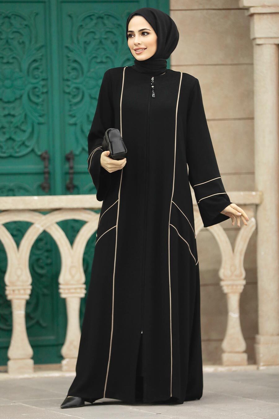 Ivory Lined Abaya