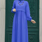Cinched Waist Maxi Dress W/ matching necklace - (2 Colors)