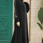 Crepe Front zipper Embroidered Abaya