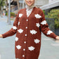 Cloud Knit Cardigan - Brown