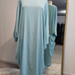 Butterfly Kaftan Abaya - Aqua