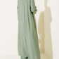 Maxi Half-Buttoned 2pc Set - Green