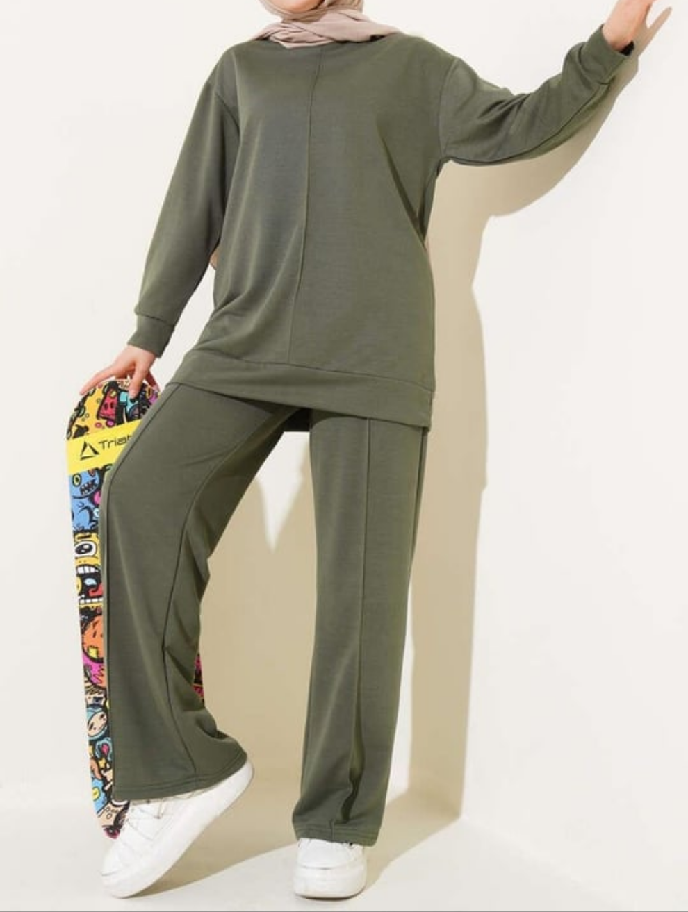 Casual Comfy 2pc Set - Khaki