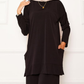 Comfy Casual 2pc Set w/ Pockets - Black