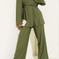 Button Detail 2pc Set -Olive