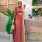 Side Pleated Color Block Dress -(2 Colors)