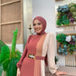 Side Pleated Color Block Dress -(2 Colors)