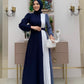 Side Pleated Color Block Dress -(2 Colors)