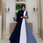 Side Pleated Color Block Dress -(2 Colors)