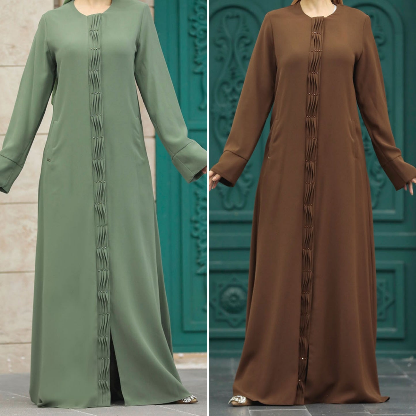 Ruffle Abaya - (2 Colors)