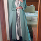 Formal 2 pc Notched Collar Dress / Abaya - Mint